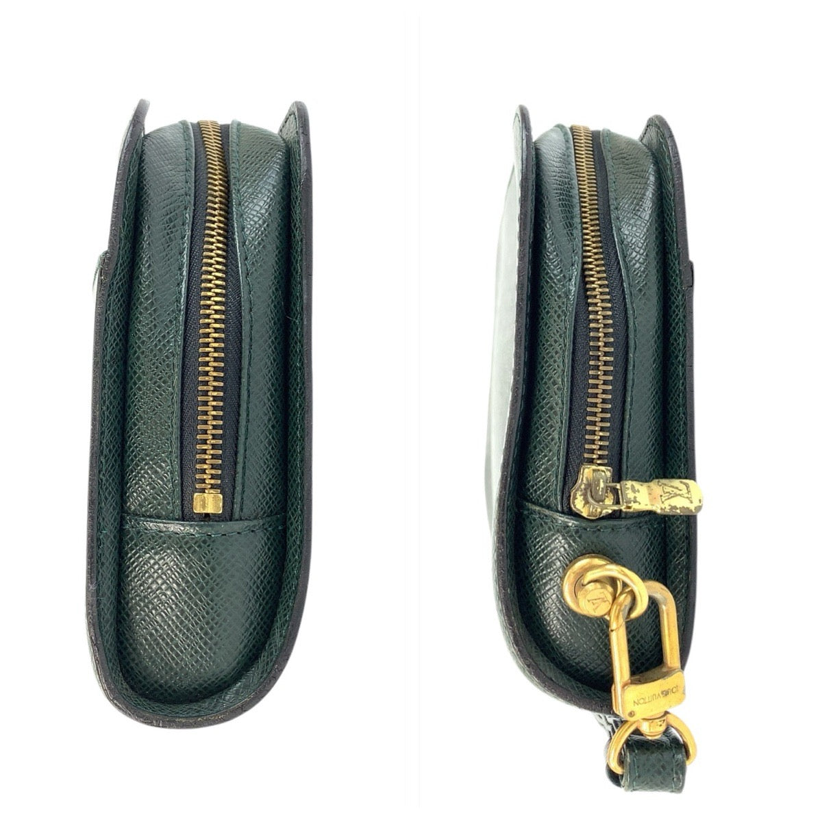 22093
LOUIS VUITTON ルイヴィトン タイガ バイカル グリーン エピセア ゴールド金具 レザー M30184 クラッチバッグ セカンドバッグ メンズ AB15