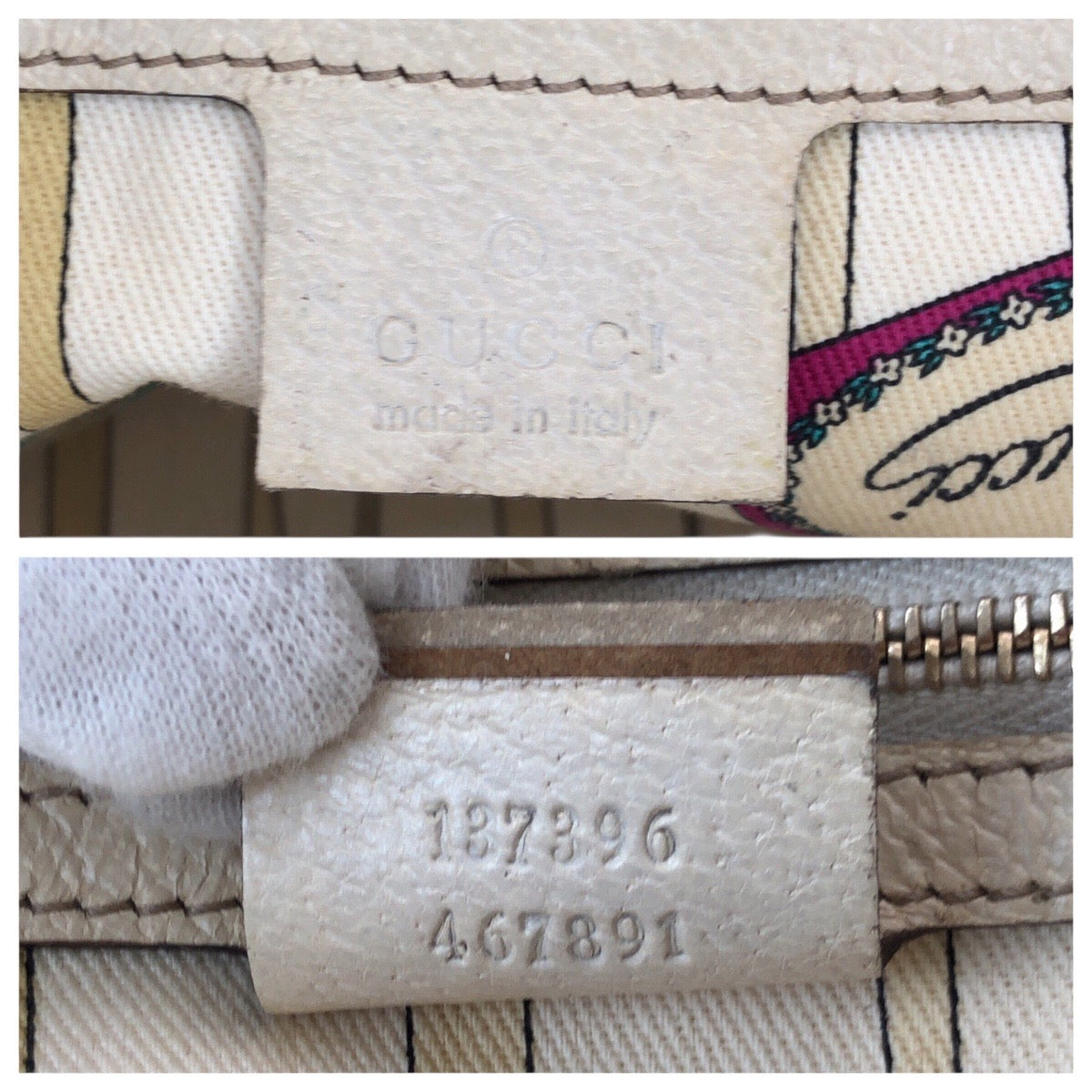 22097
GUCCI グッチ シェリーライン ベージュ ブラウン ゴールド金具 GGキャンバス / レザー 137396 トートバッグ ショルダーバッグ レディース AB23