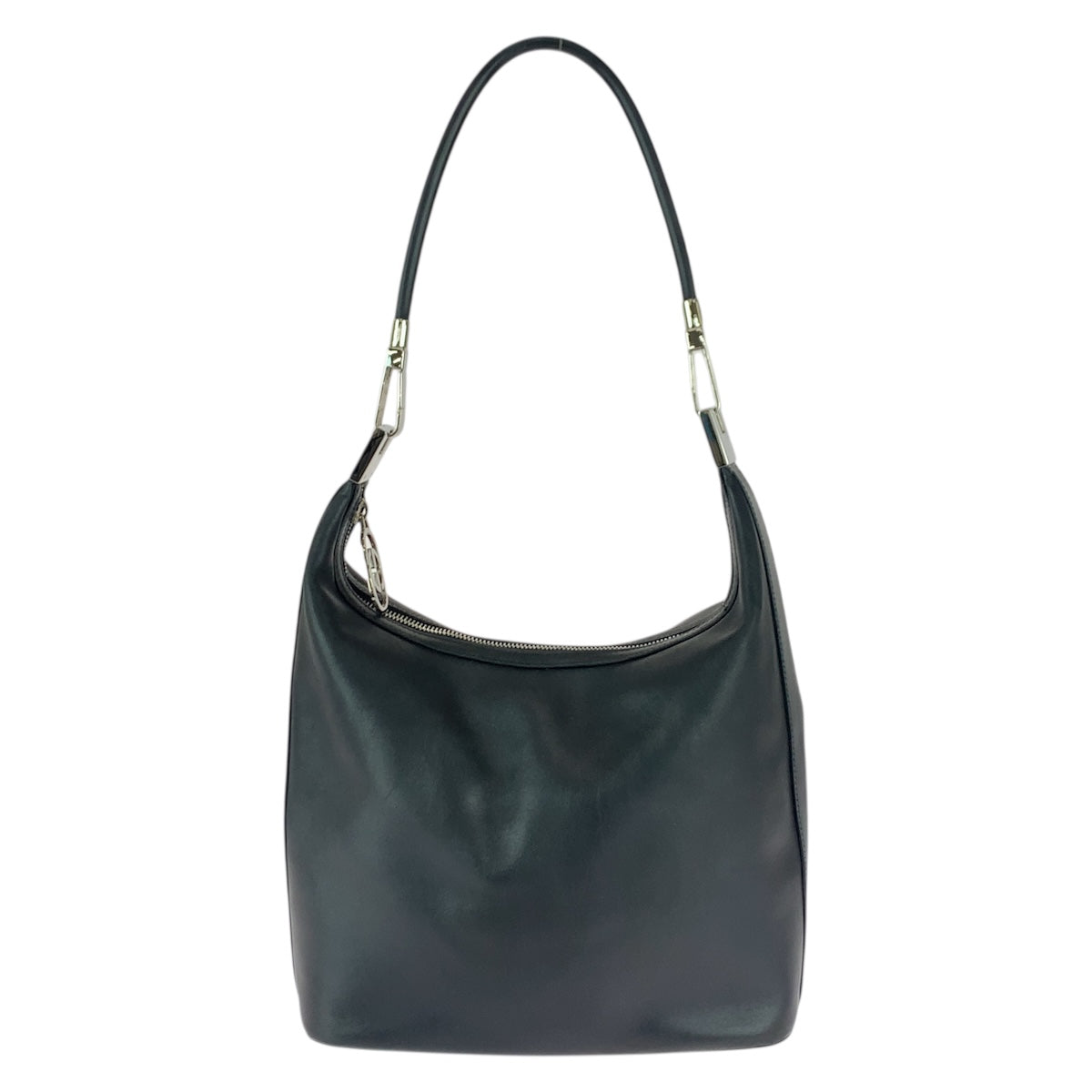 22100
GUCCI グッチ ブラック 黒 シルバー金具 レザー 001 3814 ショルダーバッグ レディース ABP30