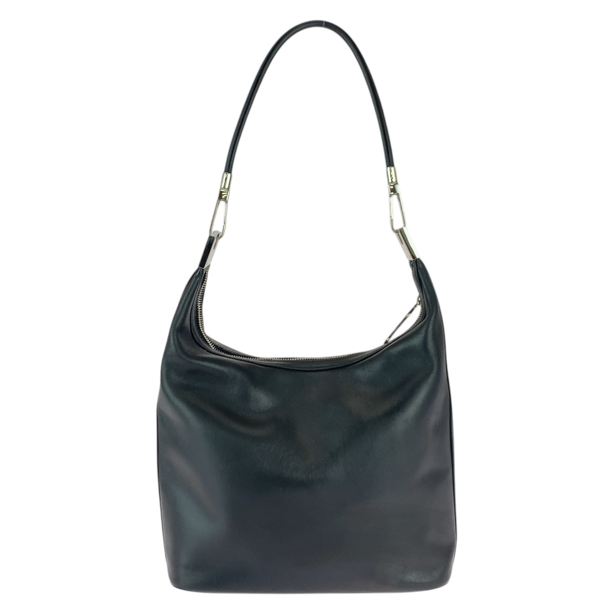 22100
GUCCI グッチ ブラック 黒 シルバー金具 レザー 001 3814 ショルダーバッグ レディース ABP30