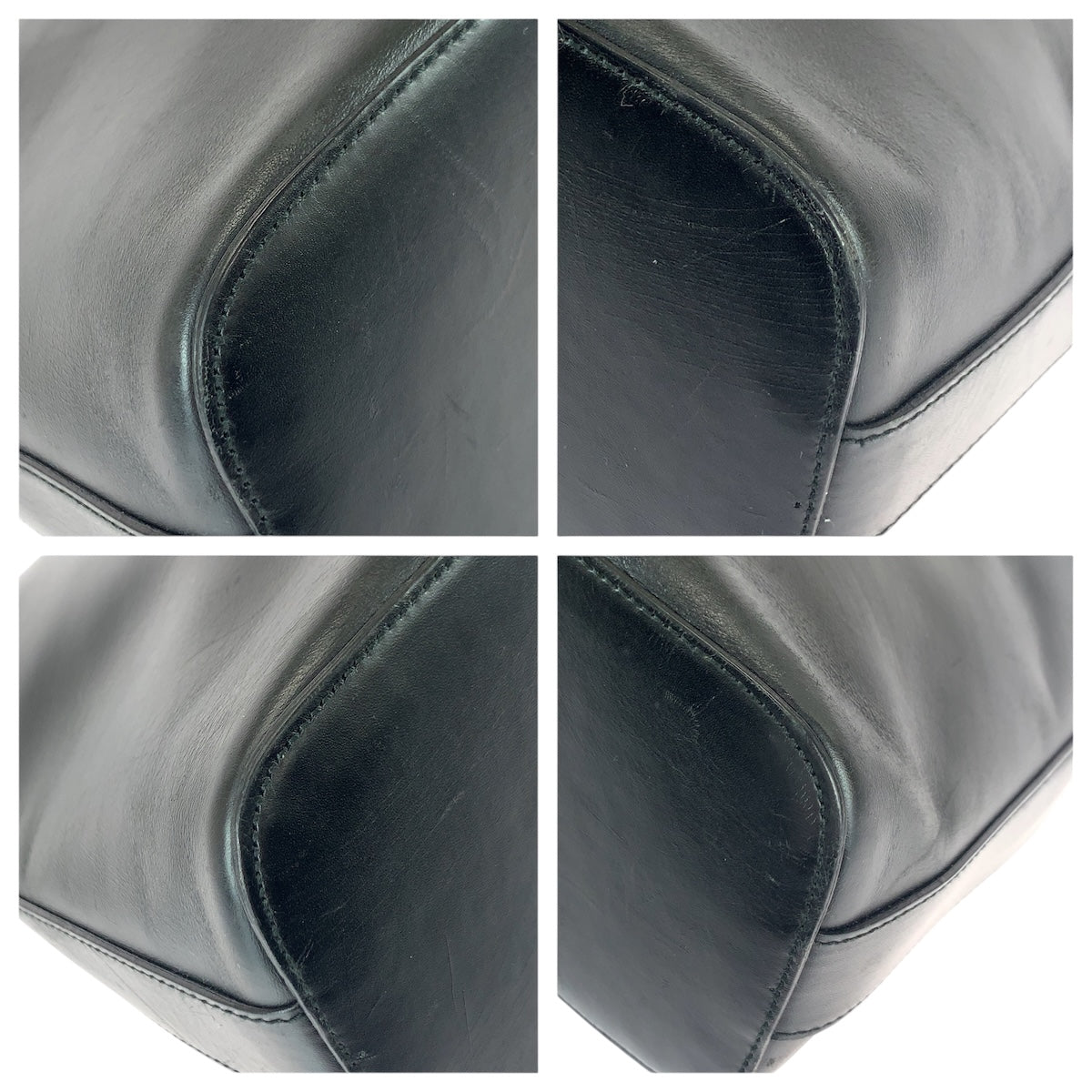 22100
GUCCI グッチ ブラック 黒 シルバー金具 レザー 001 3814 ショルダーバッグ レディース ABP30