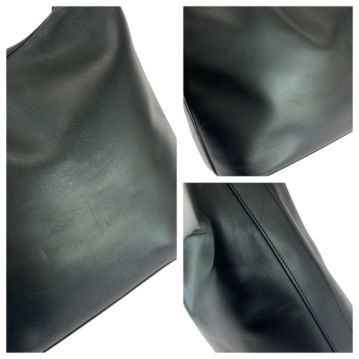 22100
GUCCI グッチ ブラック 黒 シルバー金具 レザー 001 3814 ショルダーバッグ レディース ABP30