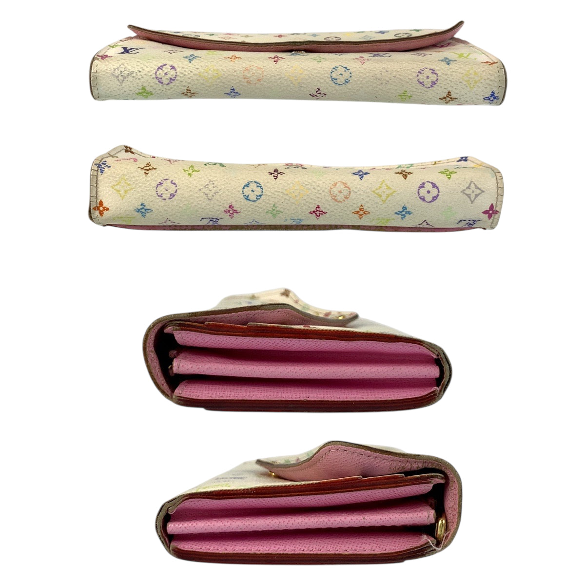 22106
LOUIS VUITTON ルイヴィトン モノグラム マルチカラー ポルトフォイユ サラ ブロン リッチ ゴールド金具 PVC M60667 長財布 ロングウォレット レディース AB