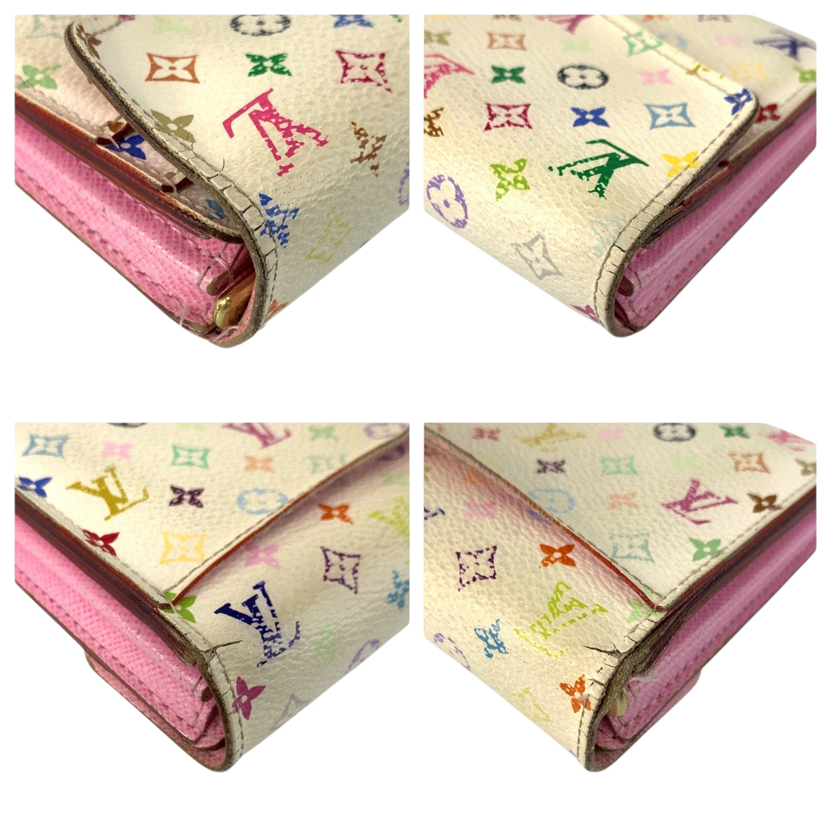 22106
LOUIS VUITTON ルイヴィトン モノグラム マルチカラー ポルトフォイユ サラ ブロン リッチ ゴールド金具 PVC M60667 長財布 ロングウォレット レディース AB