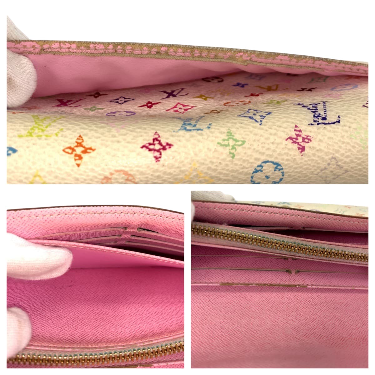 22106
LOUIS VUITTON ルイヴィトン モノグラム マルチカラー ポルトフォイユ サラ ブロン リッチ ゴールド金具 PVC M60667 長財布 ロングウォレット レディース AB