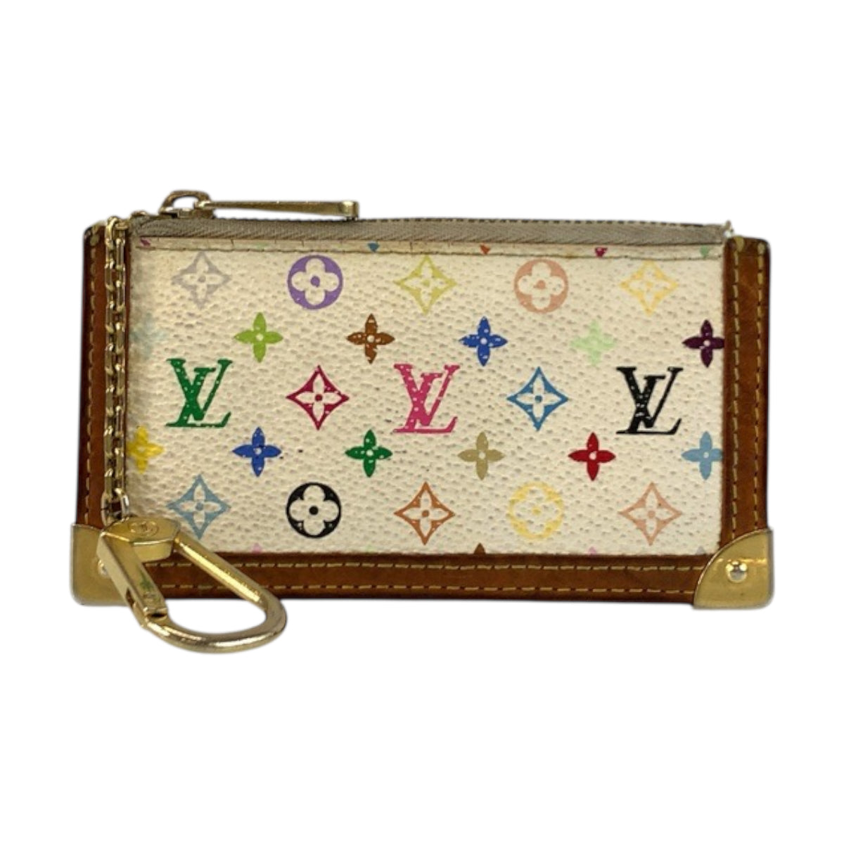 22107
LOUIS VUITTON ルイヴィトン モノグラム マルチカラー ポシェット クレ ブロン ブラウン ゴールド金具 PVC M92665 コインケース 小銭入れ メンズ AB