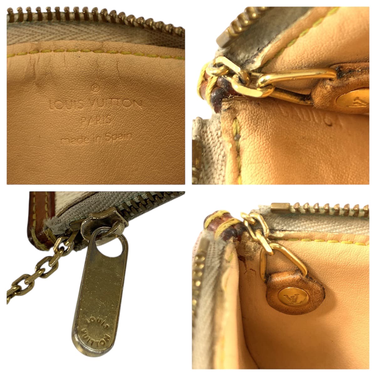 22107
LOUIS VUITTON ルイヴィトン モノグラム マルチカラー ポシェット クレ ブロン ブラウン ゴールド金具 PVC M92665 コインケース 小銭入れ メンズ AB