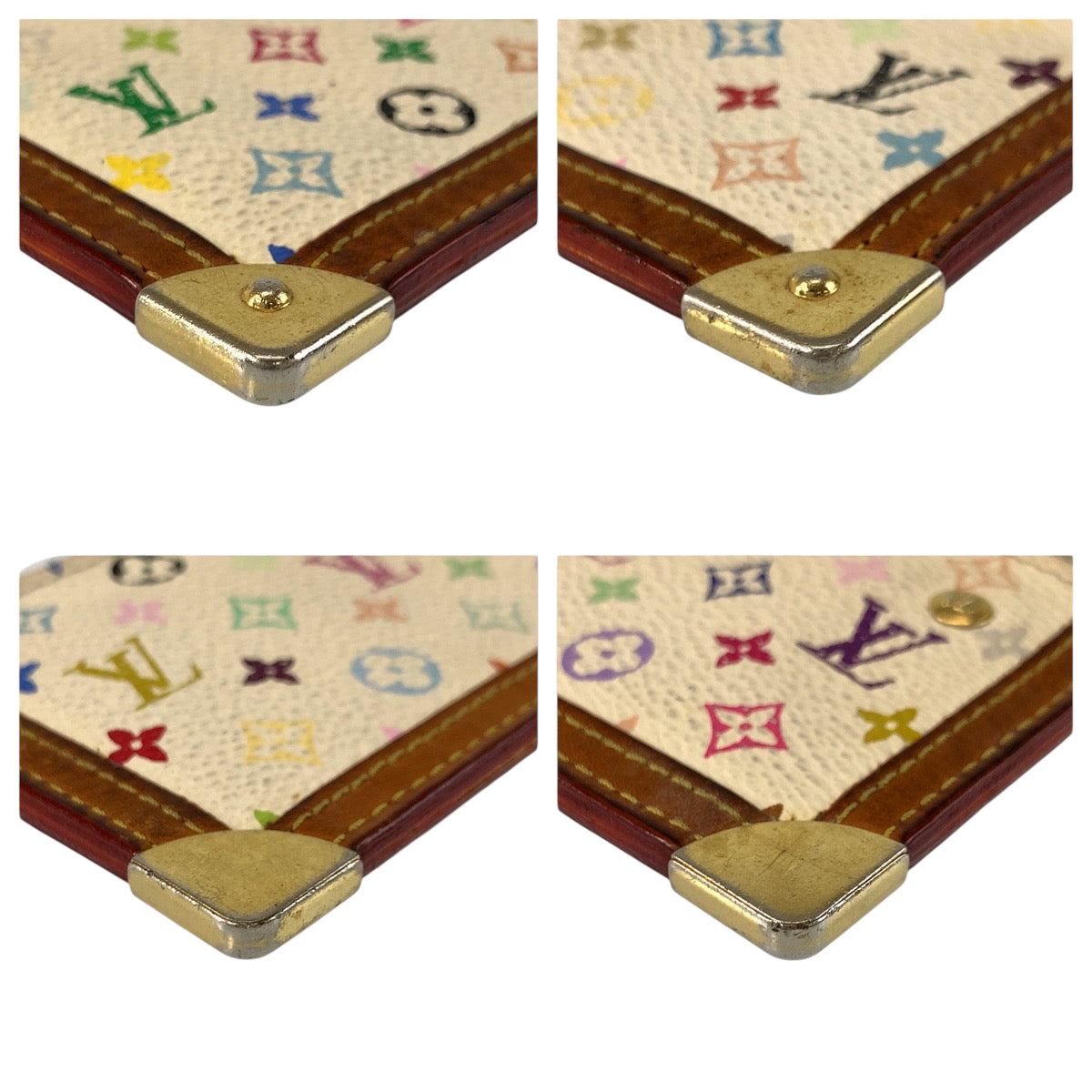 22107
LOUIS VUITTON ルイヴィトン モノグラム マルチカラー ポシェット クレ ブロン ブラウン ゴールド金具 PVC M92665 コインケース 小銭入れ メンズ AB