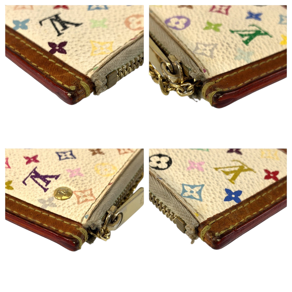 22107
LOUIS VUITTON ルイヴィトン モノグラム マルチカラー ポシェット クレ ブロン ブラウン ゴールド金具 PVC M92665 コインケース 小銭入れ メンズ AB