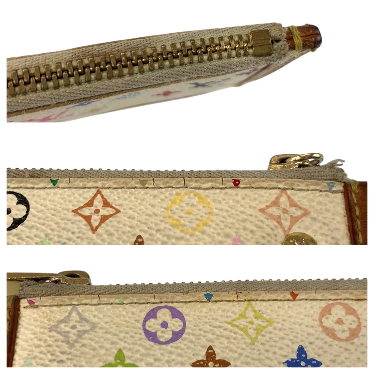 22107
LOUIS VUITTON ルイヴィトン モノグラム マルチカラー ポシェット クレ ブロン ブラウン ゴールド金具 PVC M92665 コインケース 小銭入れ メンズ AB