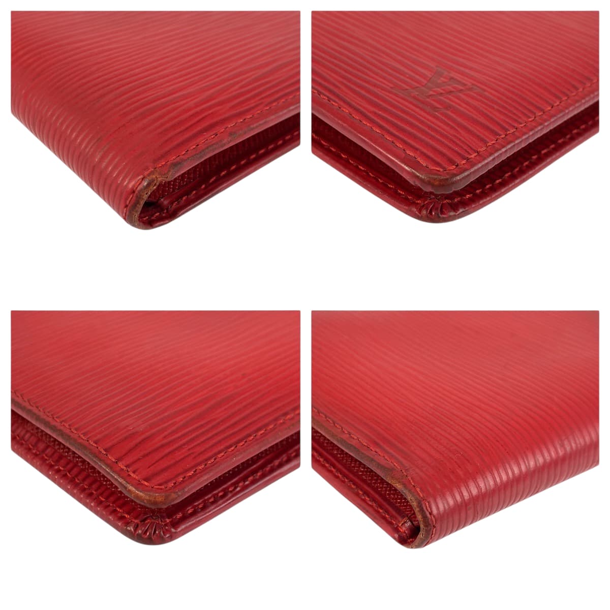 22113
LOUIS VUITTON ルイヴィトン エピ ポルト ビエ カルト クレディ モネ レッド レザー M63547 折財布 コンパクトウォレット メンズ AB5