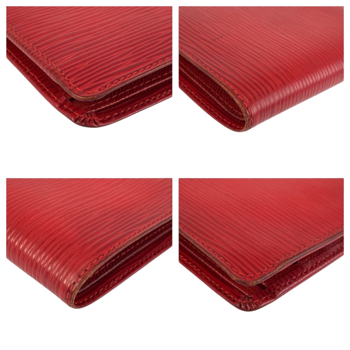 22113
LOUIS VUITTON ルイヴィトン エピ ポルト ビエ カルト クレディ モネ レッド レザー M63547 折財布 コンパクトウォレット メンズ AB5