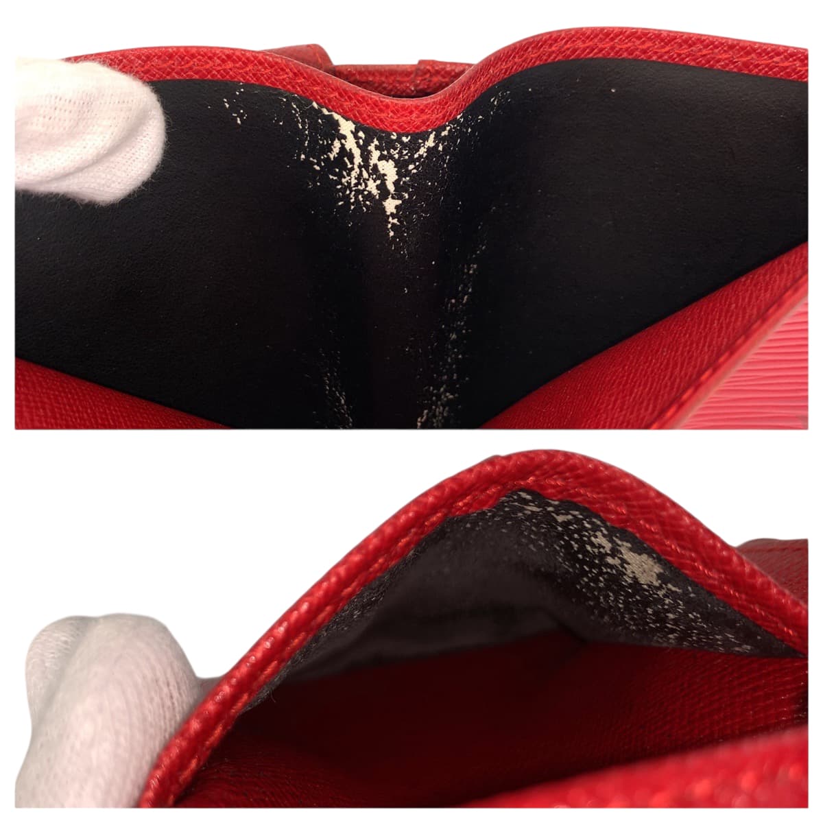 22113
LOUIS VUITTON ルイヴィトン エピ ポルト ビエ カルト クレディ モネ レッド レザー M63547 折財布 コンパクトウォレット メンズ AB5