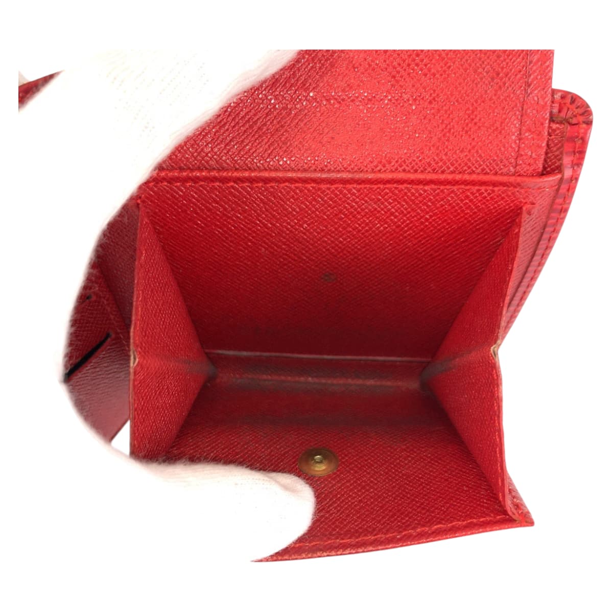 22113
LOUIS VUITTON ルイヴィトン エピ ポルト ビエ カルト クレディ モネ レッド レザー M63547 折財布 コンパクトウォレット メンズ AB5