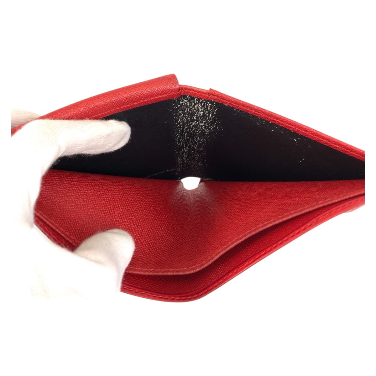 22113
LOUIS VUITTON ルイヴィトン エピ ポルト ビエ カルト クレディ モネ レッド レザー M63547 折財布 コンパクトウォレット メンズ AB5