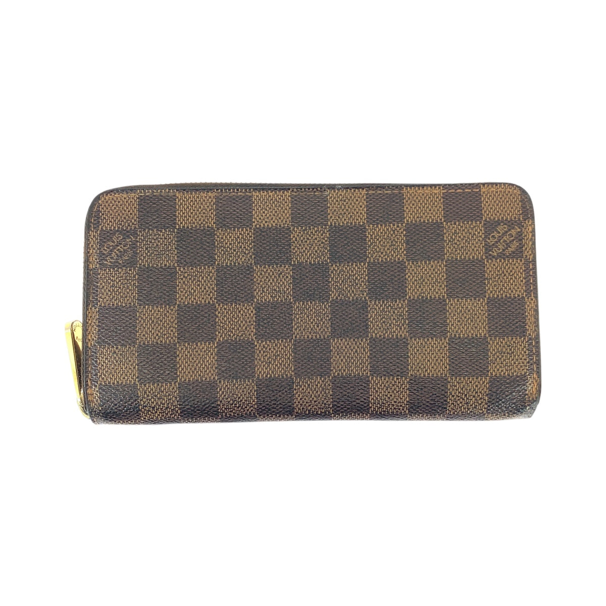 22115
LOUIS VUITTON ルイヴィトン ダミエ ジッピーウォレット ブラウン ゴールド金具 PVC N60015 長財布 ラウンドファスナー メンズ ABP23