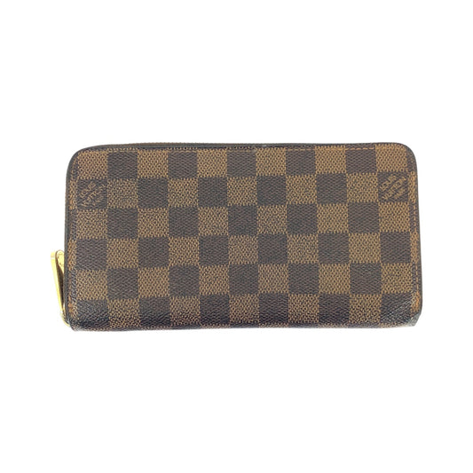 22115
LOUIS VUITTON ルイヴィトン ダミエ ジッピーウォレット ブラウン ゴールド金具 PVC N60015 長財布 ラウンドファスナー メンズ ABP23