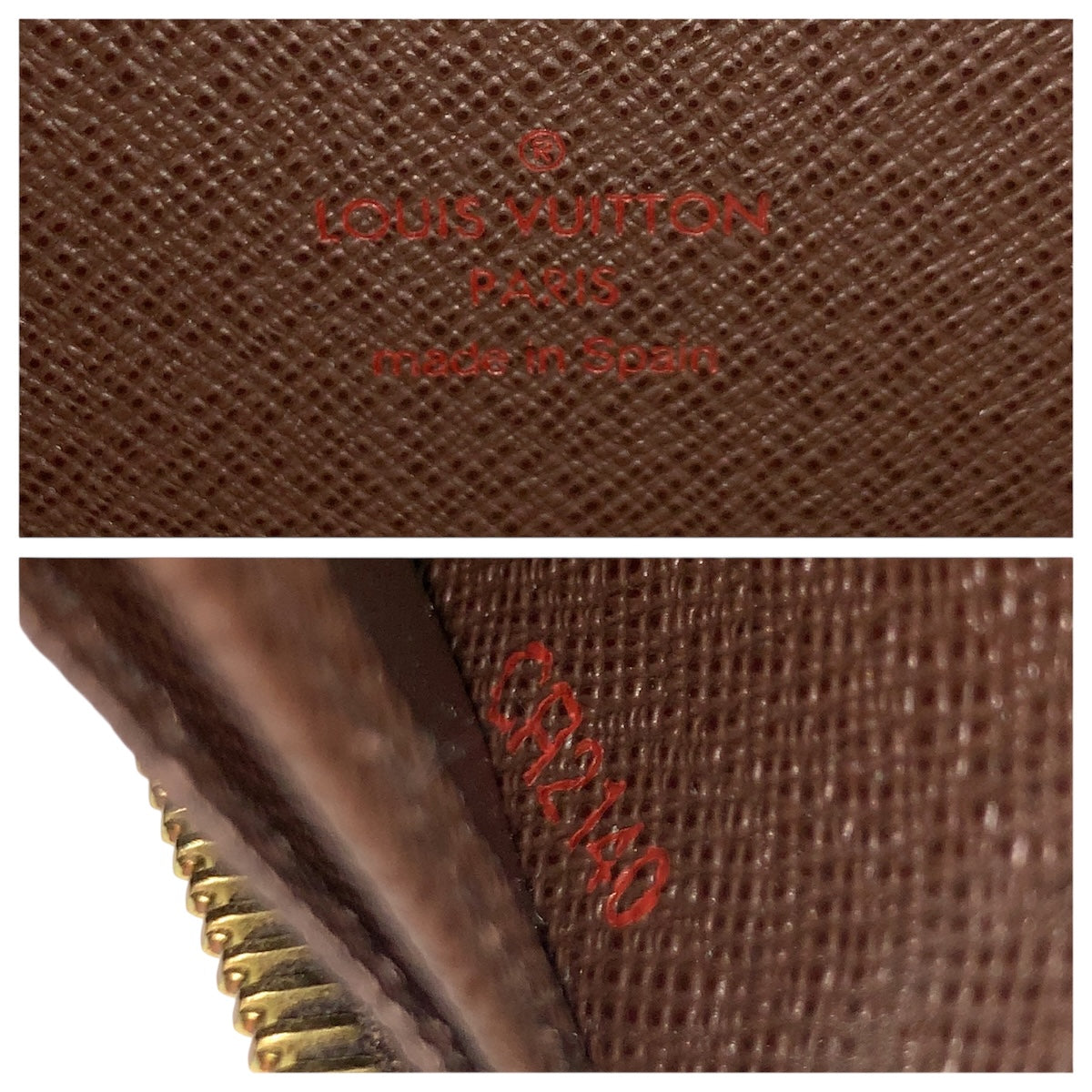 22115
LOUIS VUITTON ルイヴィトン ダミエ ジッピーウォレット ブラウン ゴールド金具 PVC N60015 長財布 ラウンドファスナー メンズ ABP23