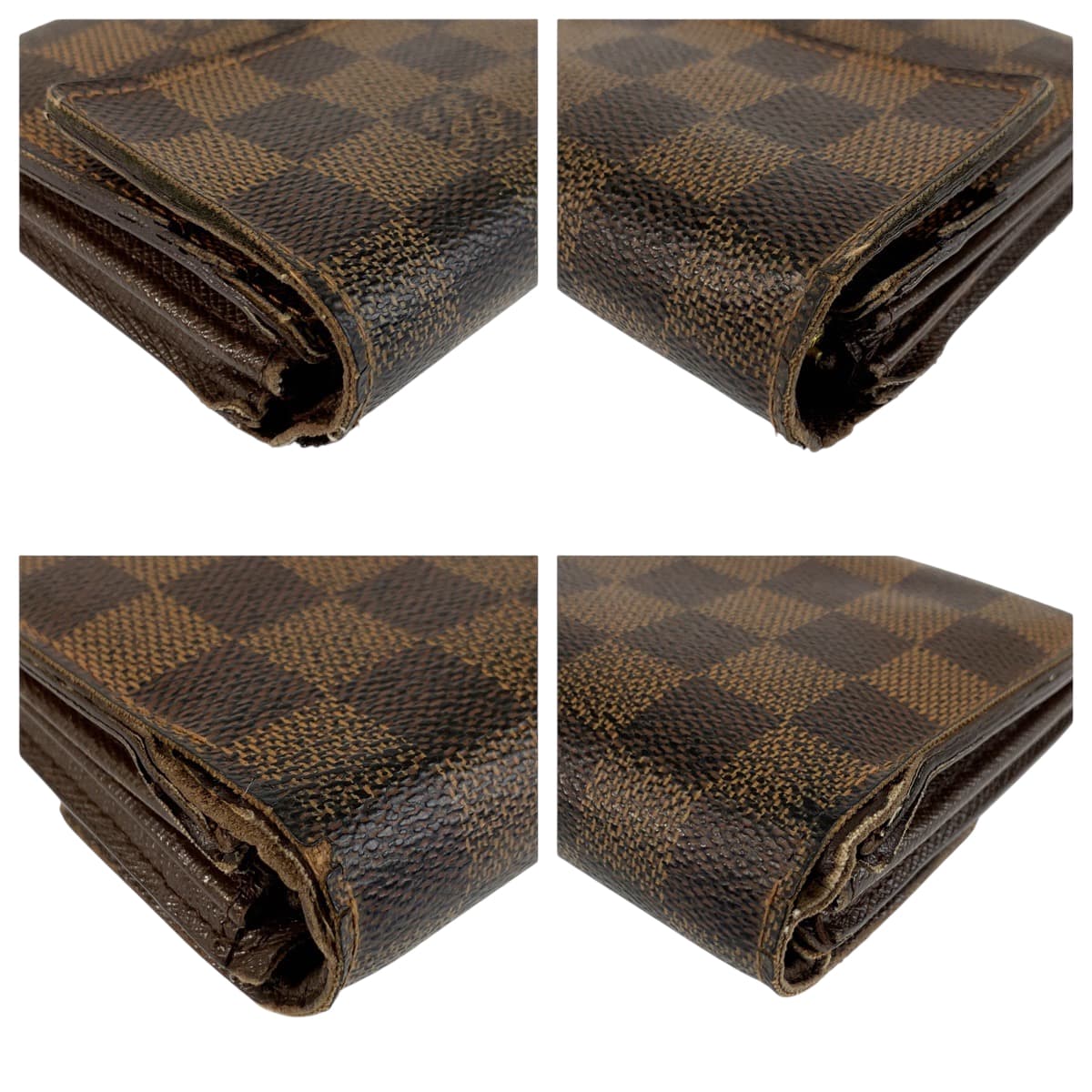 22119
LOUIS VUITTON ルイヴィトン ダミエ ポルトフォイユ サラ ブラウン ゴールド金具 PVC N61734 長財布 ロングウォレット レディース AB14
