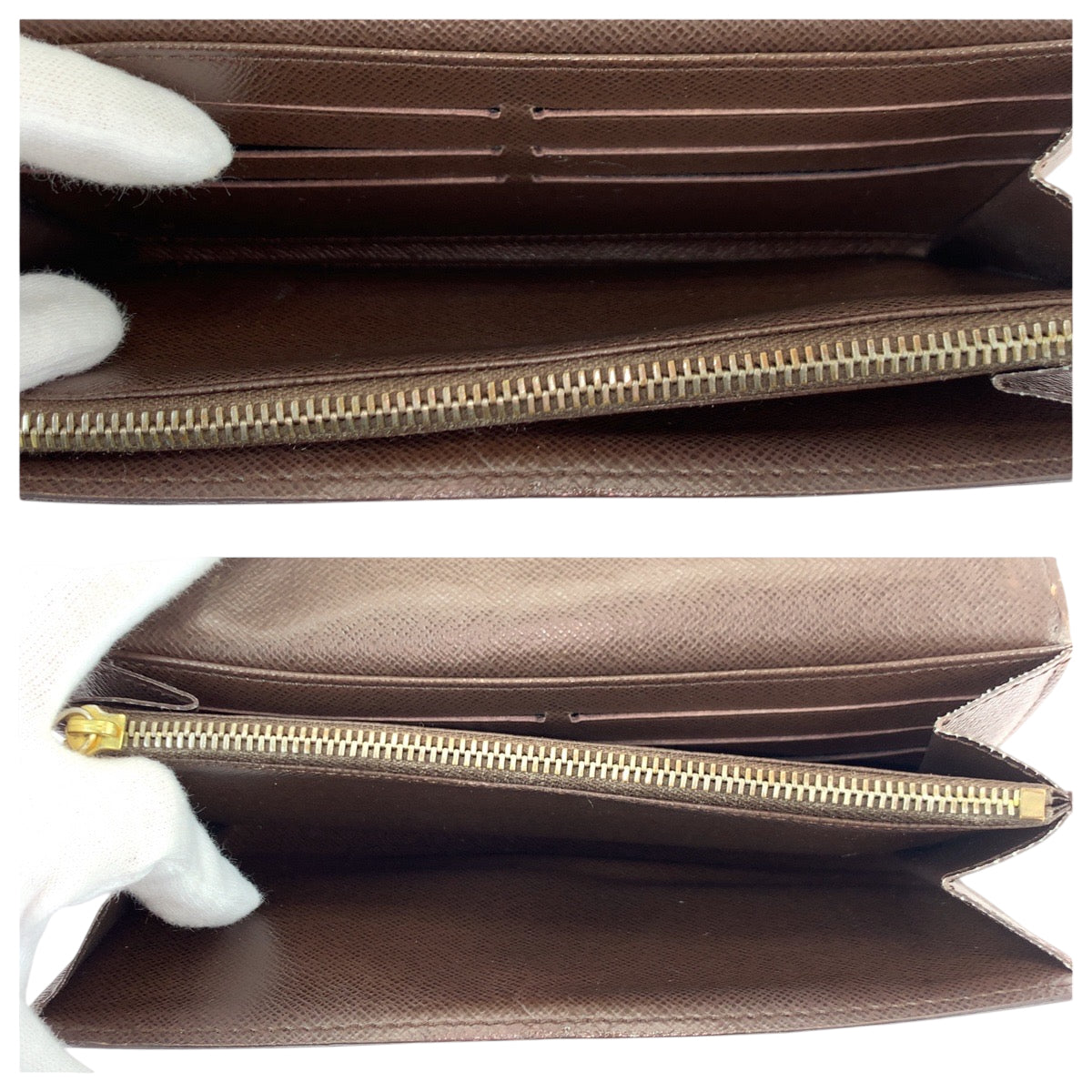 22121
LOUIS VUITTON ルイヴィトン ダミエ ポルトフォイユ サラ ブラウン ゴールド金具 PVC N61734 長財布 ロングウォレット レディース AB14