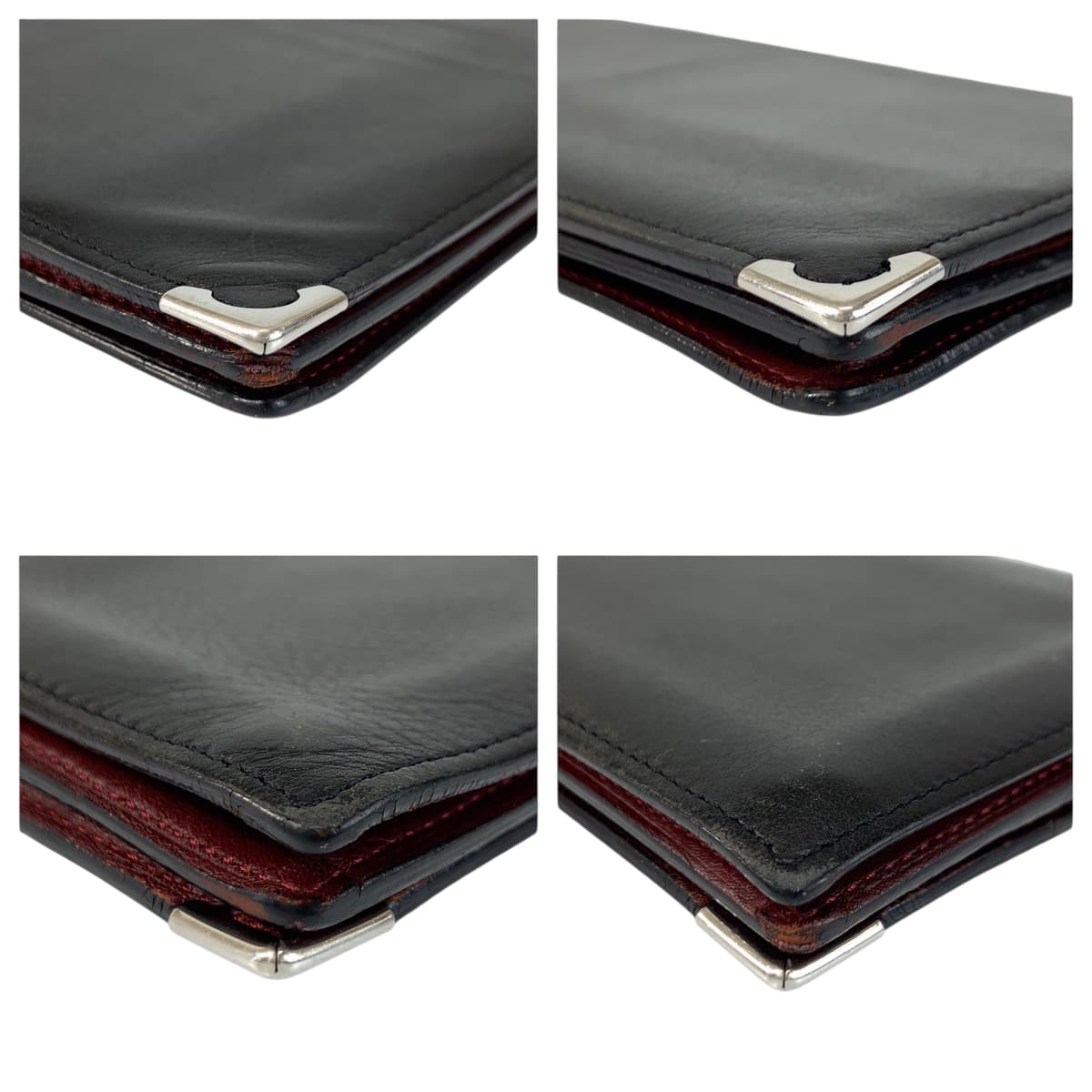 22126
CARTIER カルティエ マストライン ブラック 黒 ボールド シルバー金具 レザー 長財布 ロングウォレット メンズ AB16