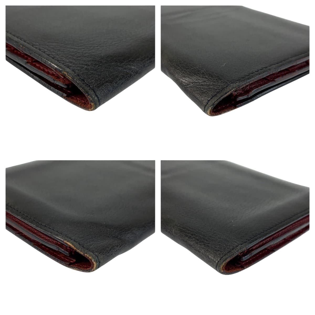 22126
CARTIER カルティエ マストライン ブラック 黒 ボールド シルバー金具 レザー 長財布 ロングウォレット メンズ AB16