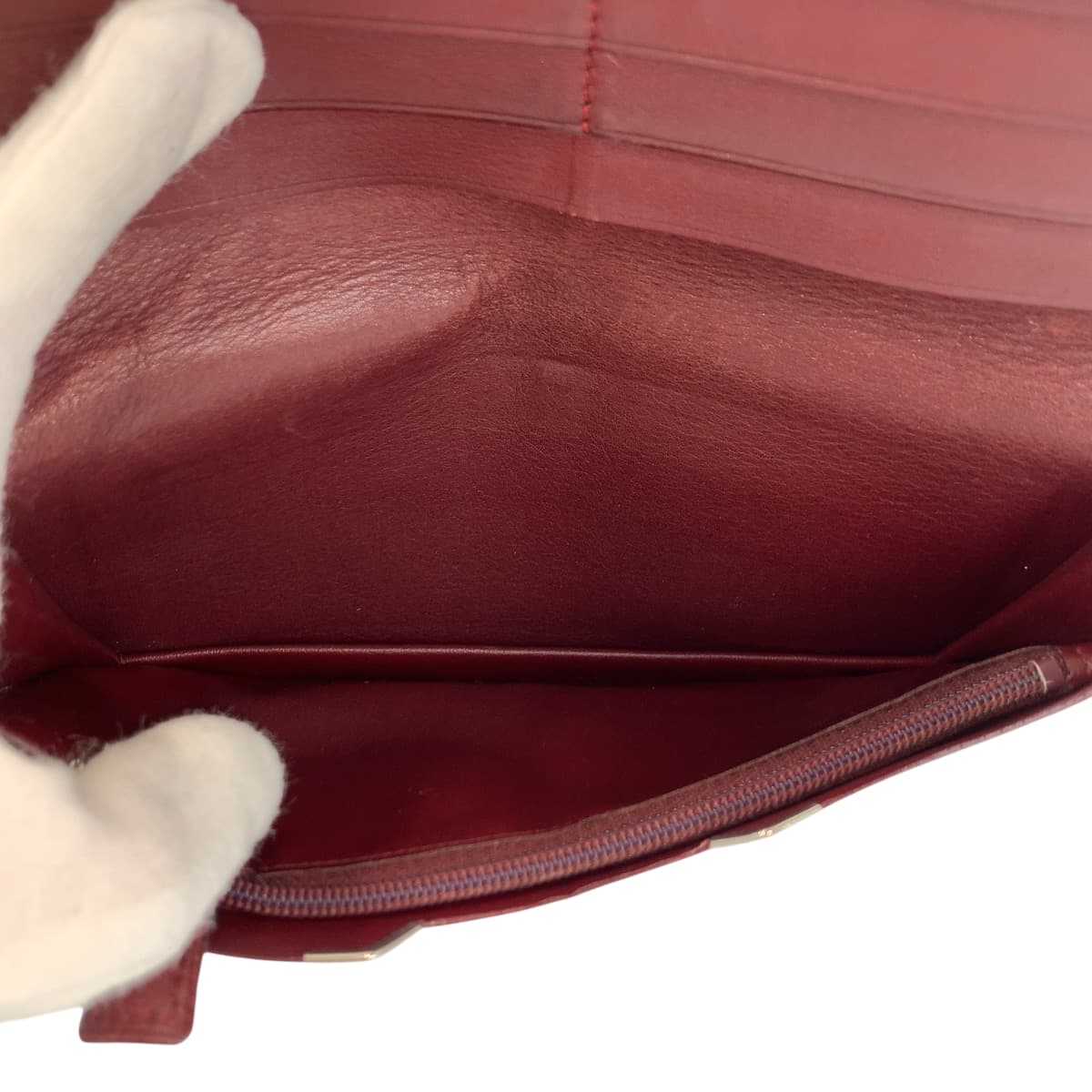 22126
CARTIER カルティエ マストライン ブラック 黒 ボールド シルバー金具 レザー 長財布 ロングウォレット メンズ AB16