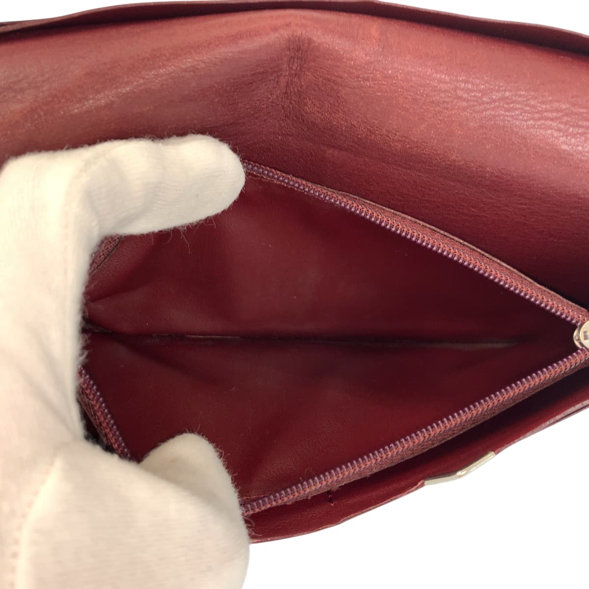 22126
CARTIER カルティエ マストライン ブラック 黒 ボールド シルバー金具 レザー 長財布 ロングウォレット メンズ AB16