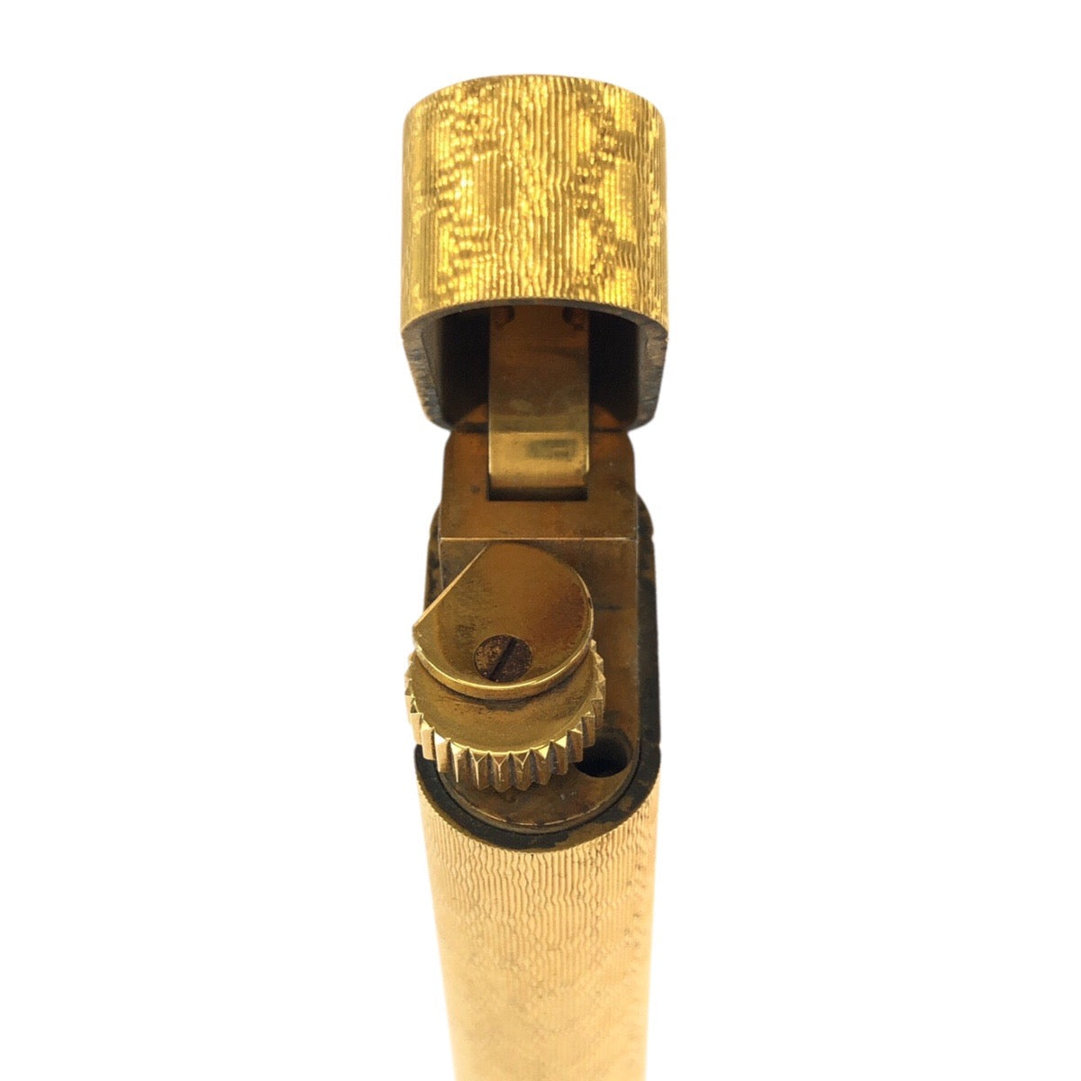 22128
CARTIER Cartier Oval Diamond Gold Plated Lighter Men's AB21