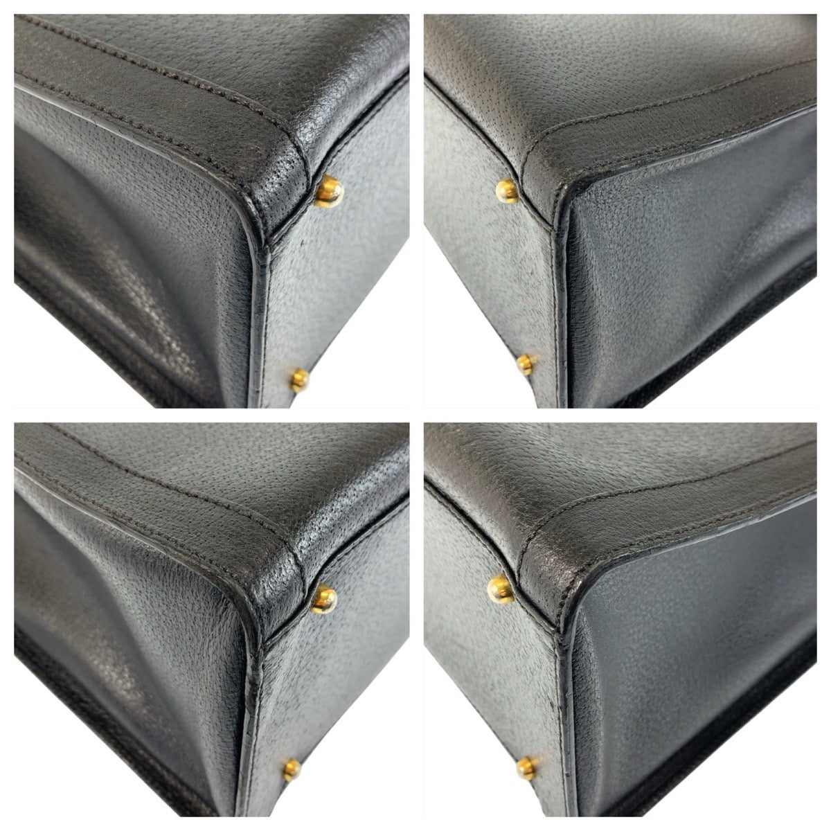 22131
GUCCI グッチ バンブー ブラック 黒 ゴールド金具 レザー 002 1095 ハンドバッグ トートバッグ レディース AB36