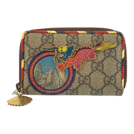 22132
GUCCI グッチ クーリエ ベージュ ゴールド金具 GGスプリームキャンバス 473911 コインケース 小銭入れ メンズ ABP9