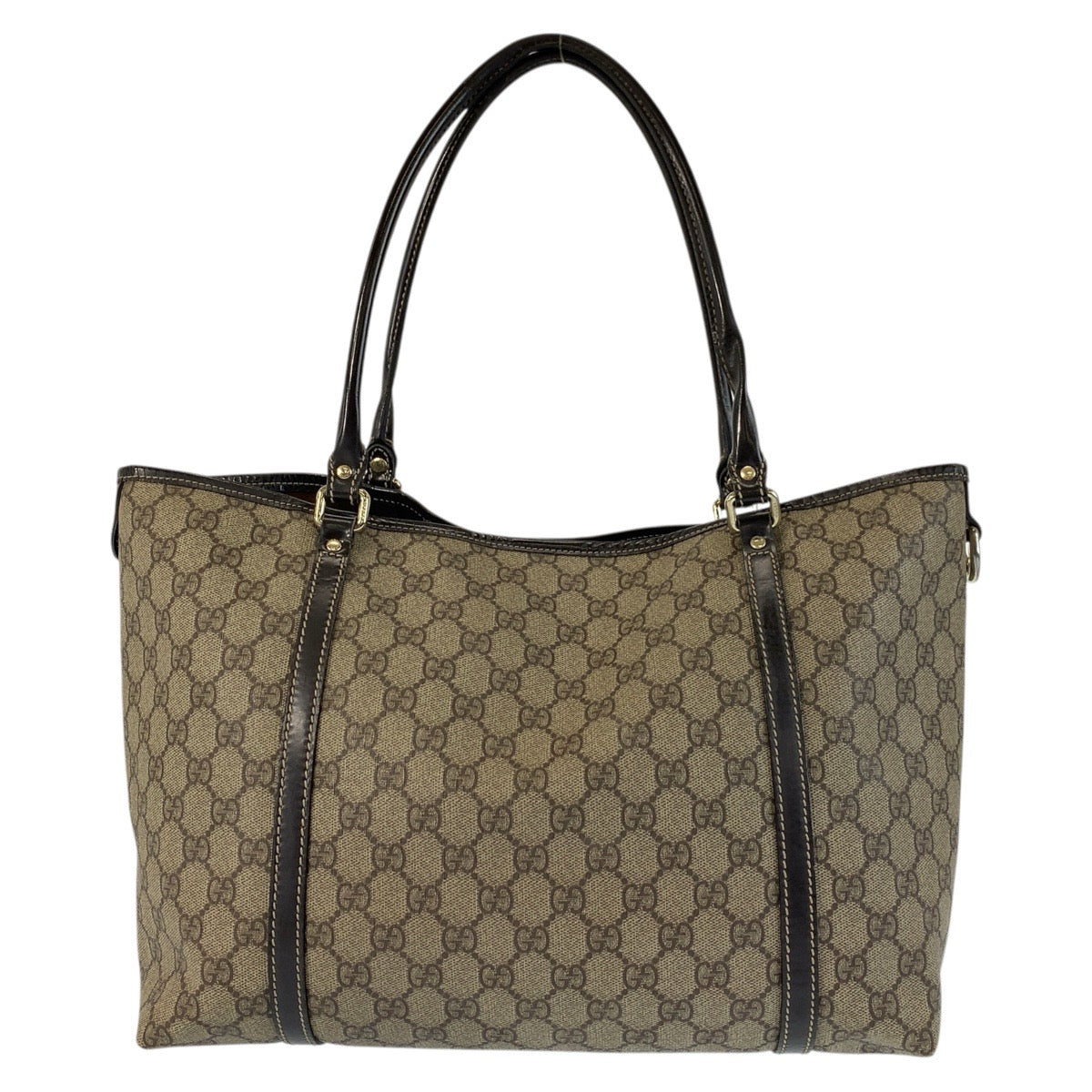 22134
GUCCI グッチ ベージュ ブラウン ゴールド金具 GGスプリームキャンバス 197953 トートバッグ ショルダーバッグ レディース AB24