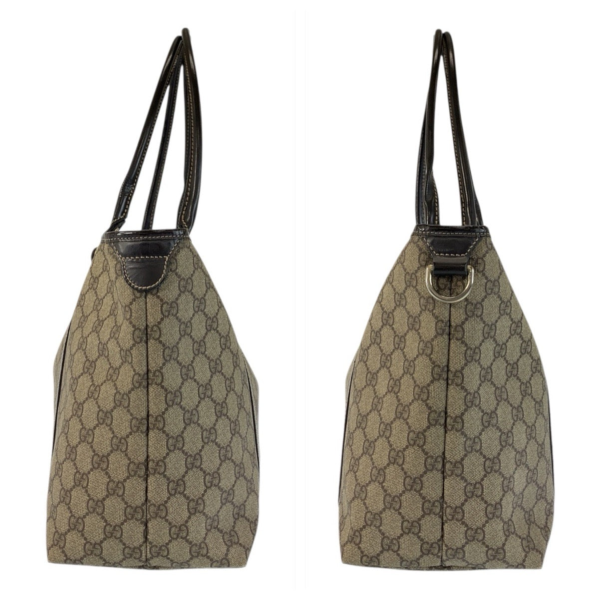 22134
GUCCI グッチ ベージュ ブラウン ゴールド金具 GGスプリームキャンバス 197953 トートバッグ ショルダーバッグ レディース AB24