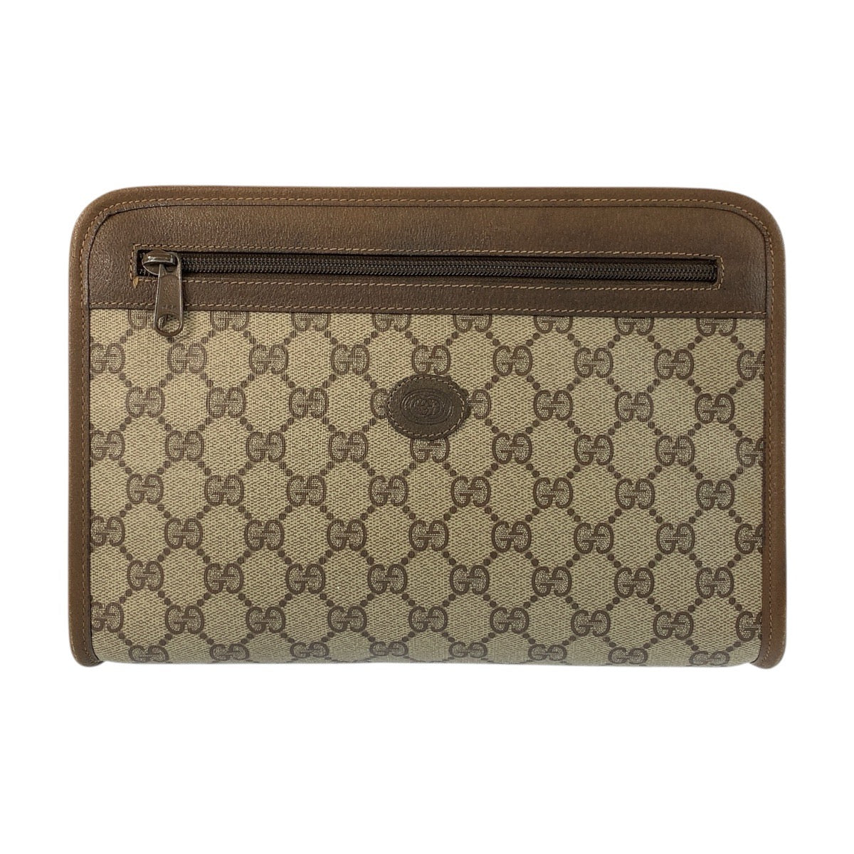 22136
GUCCI グッチ ヴィンテージ ブラウン ベージュ GGスプリームキャンバス / レザー 111 01 037 クラッチバッグ セカンドバッグ メンズ ABP21