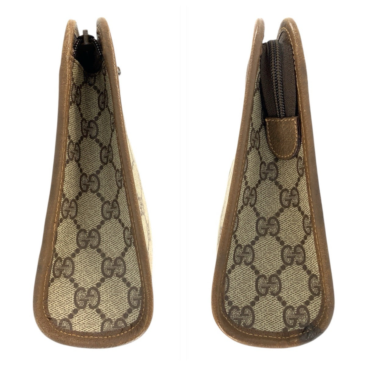 22136
GUCCI グッチ ヴィンテージ ブラウン ベージュ GGスプリームキャンバス / レザー 111 01 037 クラッチバッグ セカンドバッグ メンズ ABP21