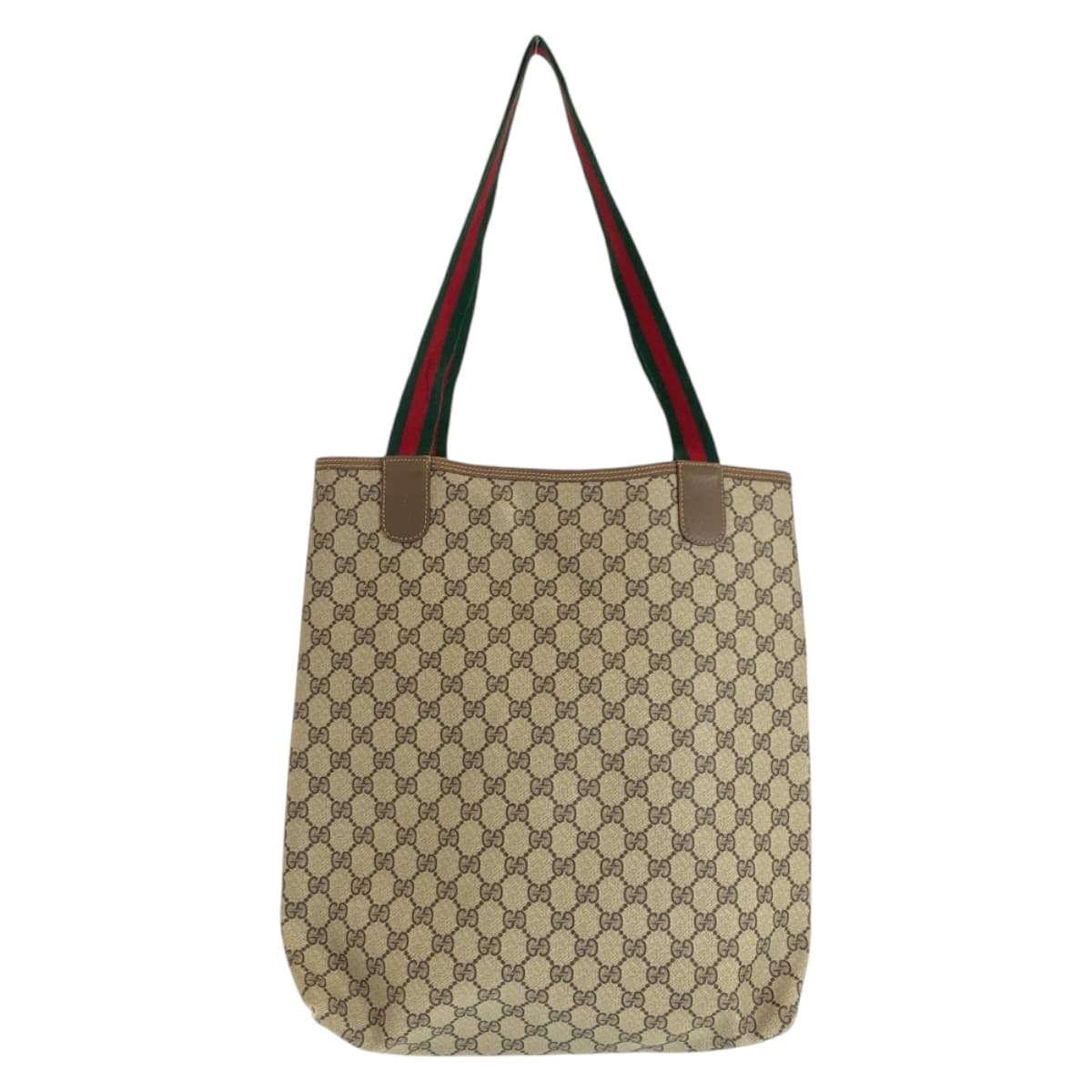 22137
GUCCI グッチ ヴィンテージ オールドグッチ シェリーライン ブラウン ベージュ GGスプリームキャンバス 40.02.003 トートバッグ ショルダーバッグ レディース ABP28