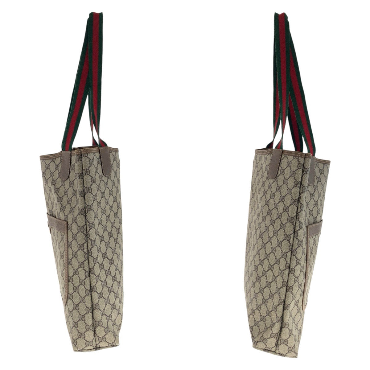 22137
GUCCI グッチ ヴィンテージ オールドグッチ シェリーライン ブラウン ベージュ GGスプリームキャンバス 40.02.003 トートバッグ ショルダーバッグ レディース ABP28
