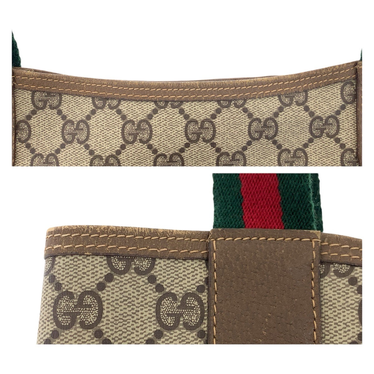 22137
GUCCI グッチ ヴィンテージ オールドグッチ シェリーライン ブラウン ベージュ GGスプリームキャンバス 40.02.003 トートバッグ ショルダーバッグ レディース ABP28