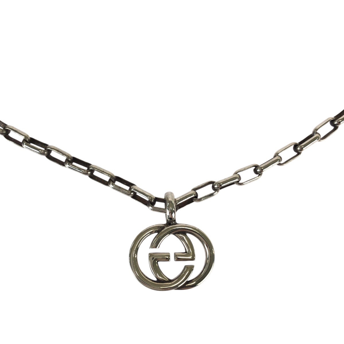 22138
GUCCI グッチ インターロッキング シルバー SV925 シルバー ネックレス メンズ A16