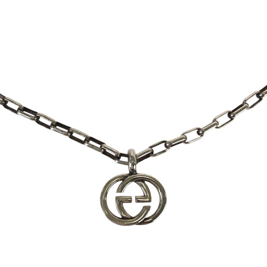 22138
GUCCI グッチ インターロッキング シルバー SV925 シルバー ネックレス メンズ A16
