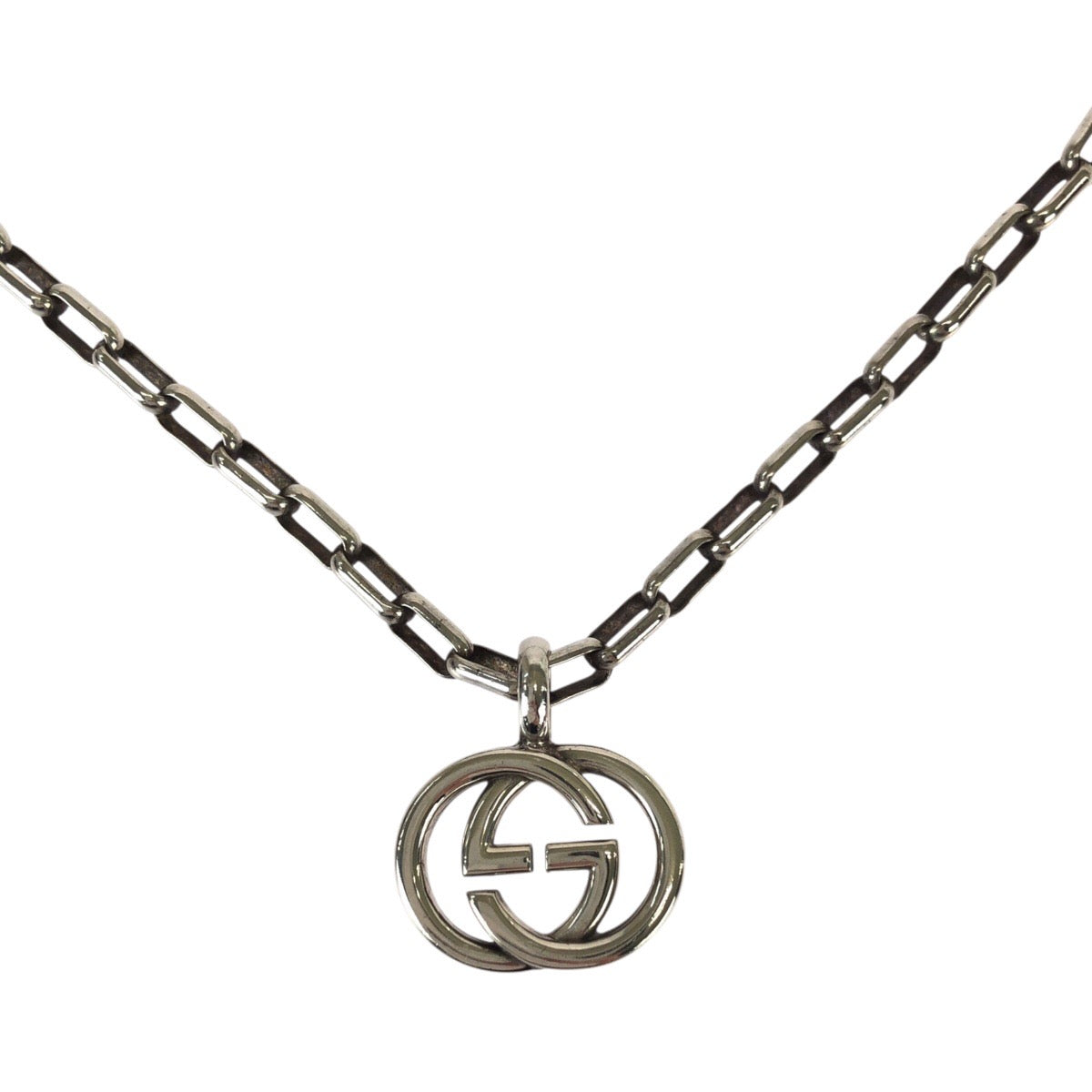 22138
GUCCI グッチ インターロッキング シルバー SV925 シルバー ネックレス メンズ A16