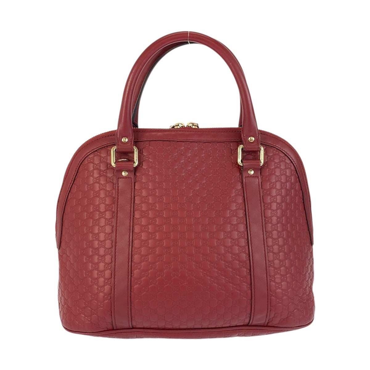 22141
GUCCI グッチ マイクログッチシマ レッド ゴールド金具 レザー 449663 ハンドバッグ ショルダーバッグ 2way レディース ABP56