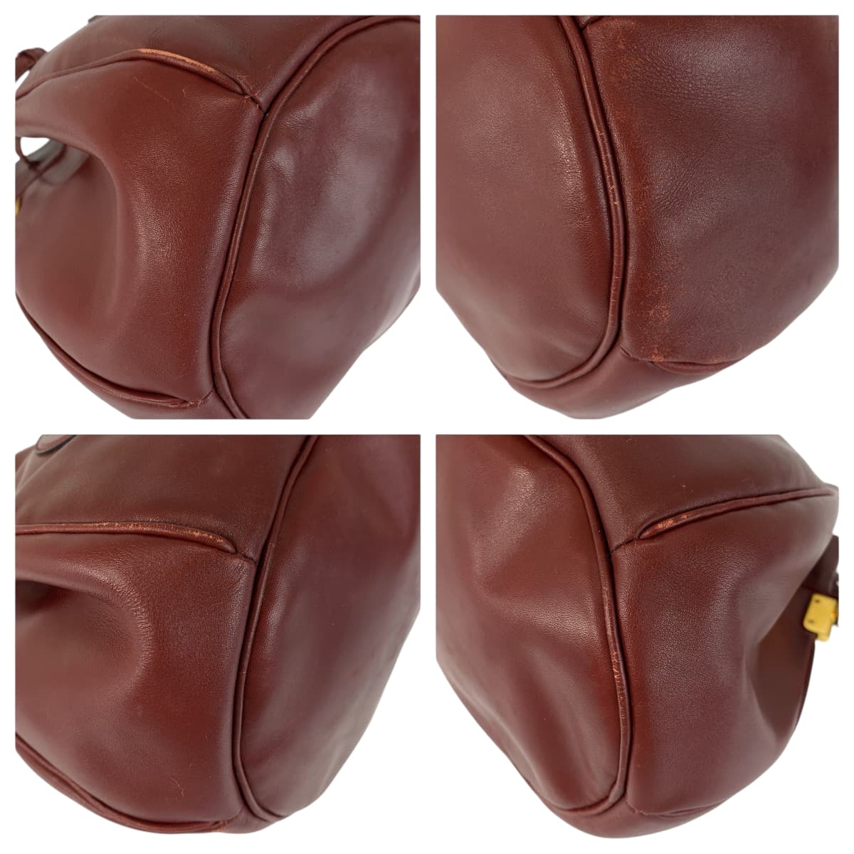 22144
CARTIER カルティエ マストライン ボルドー ゴールド金具 レザー ショルダーバッグ レディース B5