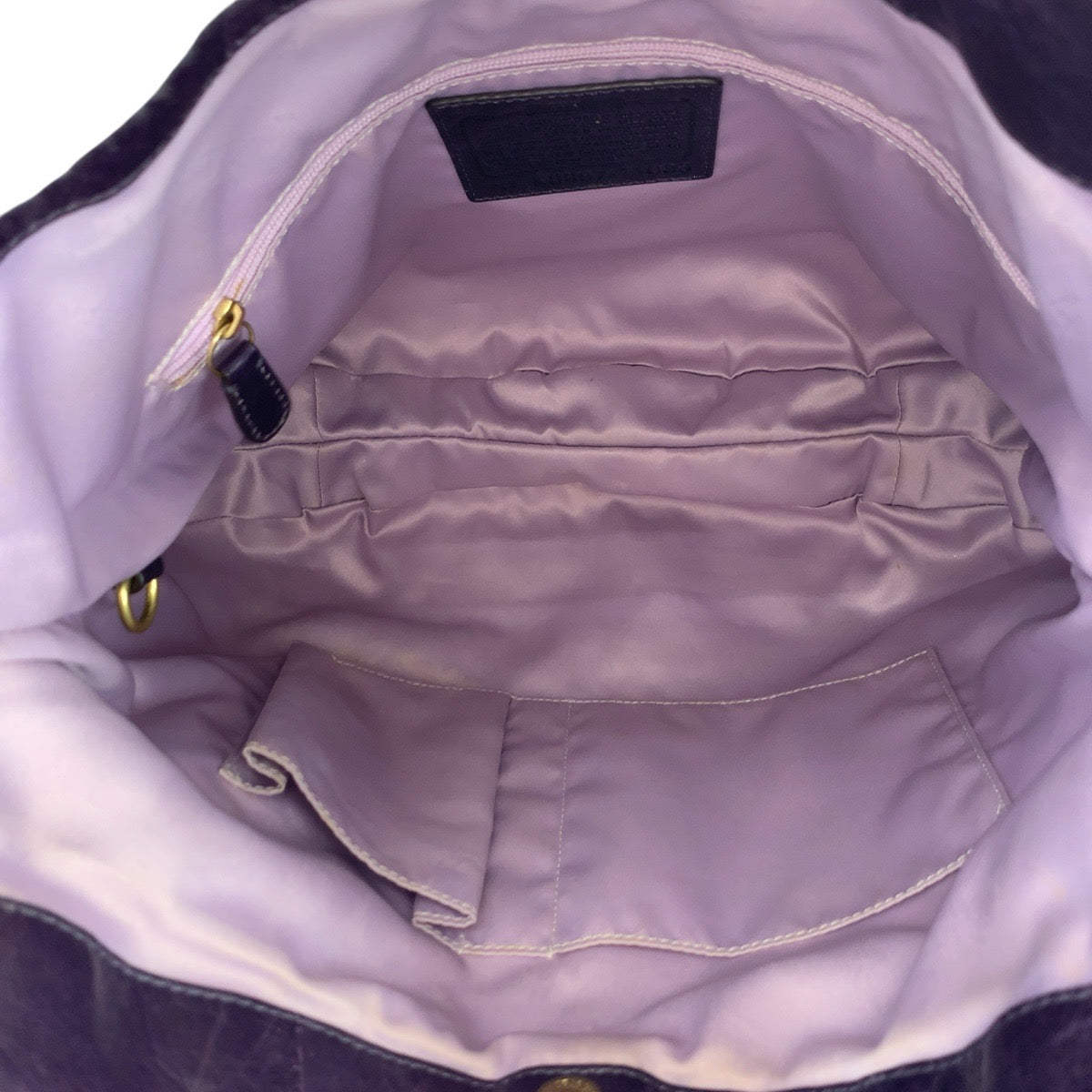 22148
COACH コーチ 2way パープル ゴールド金具 レザー E0967 ショルダーバッグ ハンドバッグ レディース ABP12