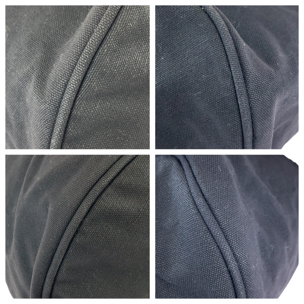 22149
CHANEL シャネル 巾着 ブラック ホワイト ゴールド金具 キャンバス ショルダーバッグ レディース AB7