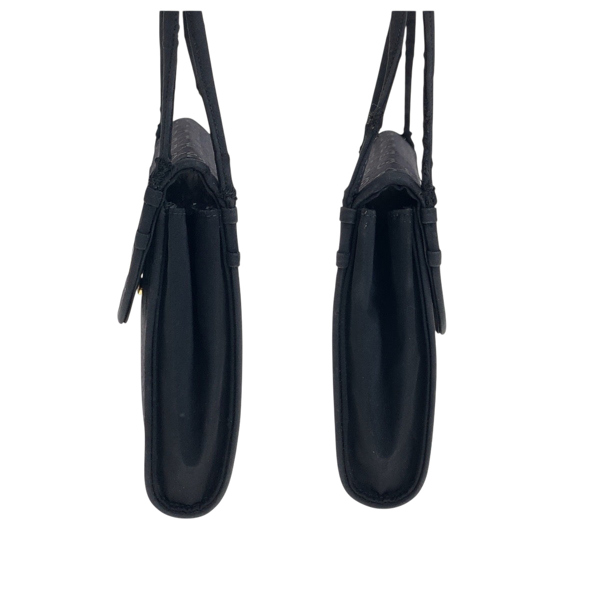 22151
GUCCI グッチ ヴィンテージ GG柄 ブラック 黒 ゴールド金具 サテン ハンドバッグ レディース AB21