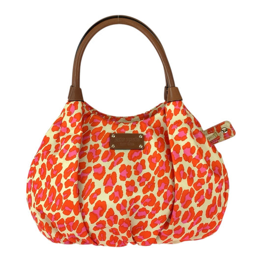 22154
Kate Spade ケイトスペード オレンジ ブラウン ゴールド金具 ナイロン / レザー PXRU1696 トートバッグ ショルダーバッグ レディース A8