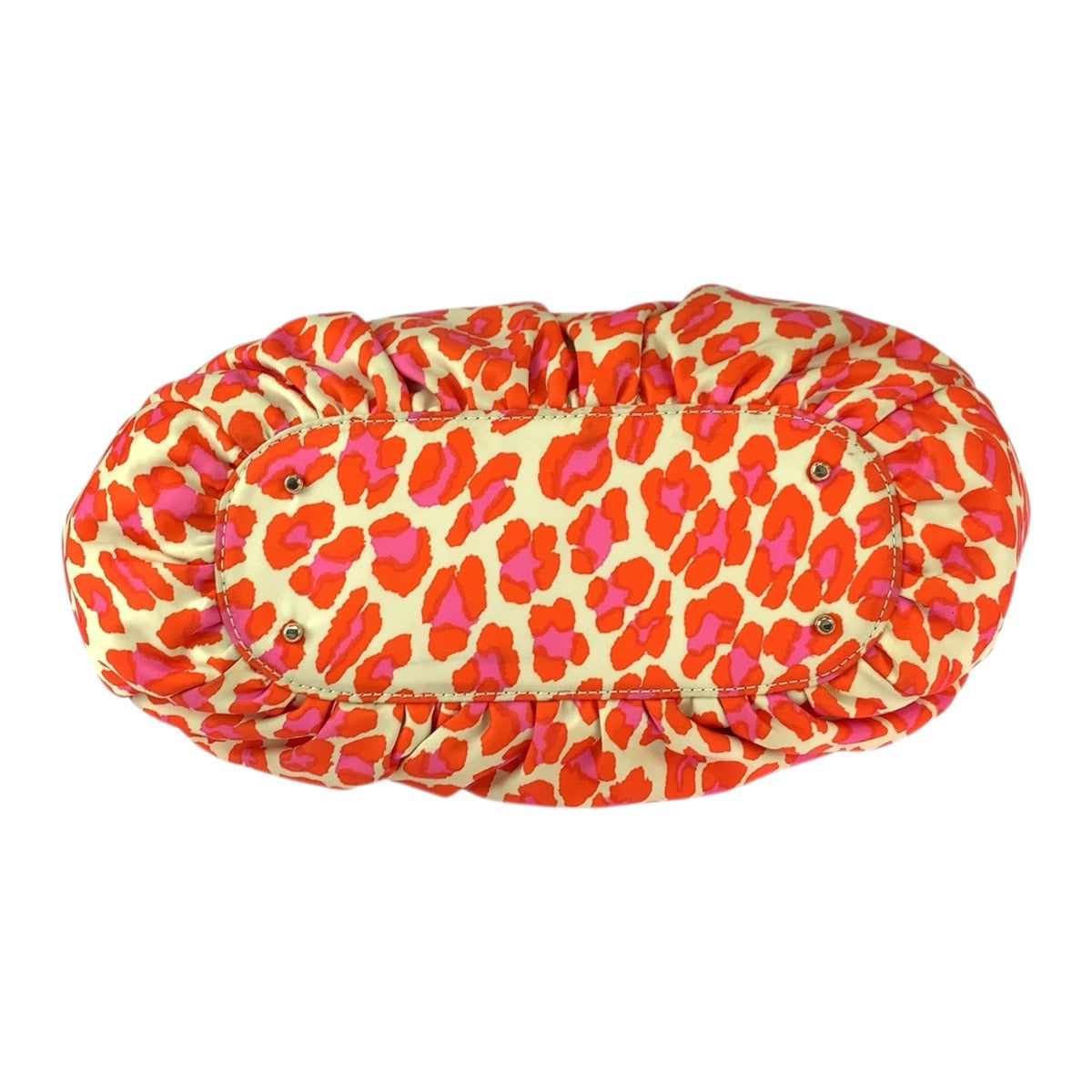 22154
Kate Spade ケイトスペード オレンジ ブラウン ゴールド金具 ナイロン / レザー PXRU1696 トートバッグ ショルダーバッグ レディース A8