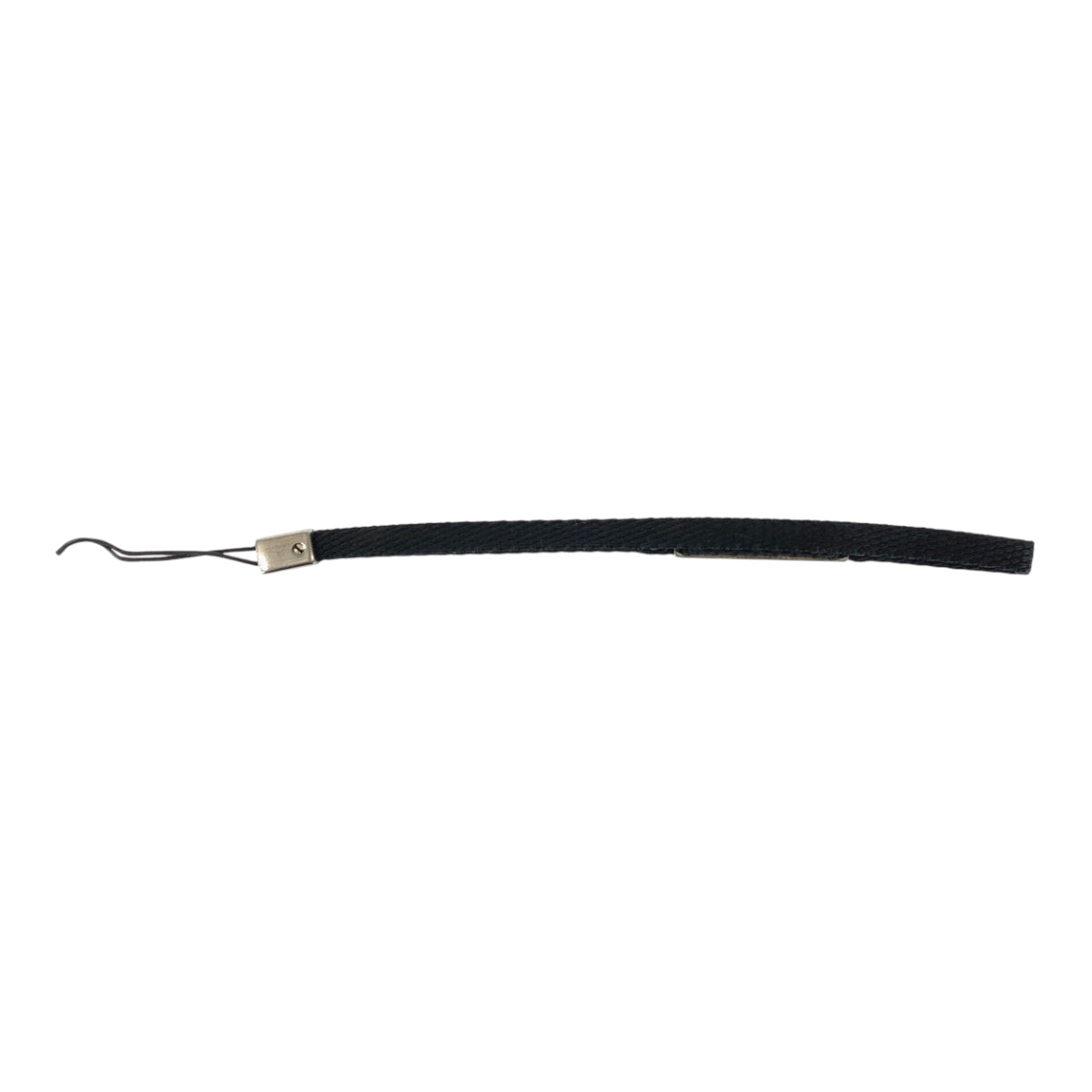 22168
PRADA Logo Black Silver Hardware Nylon Keychain Strap Unisex Women's AB1