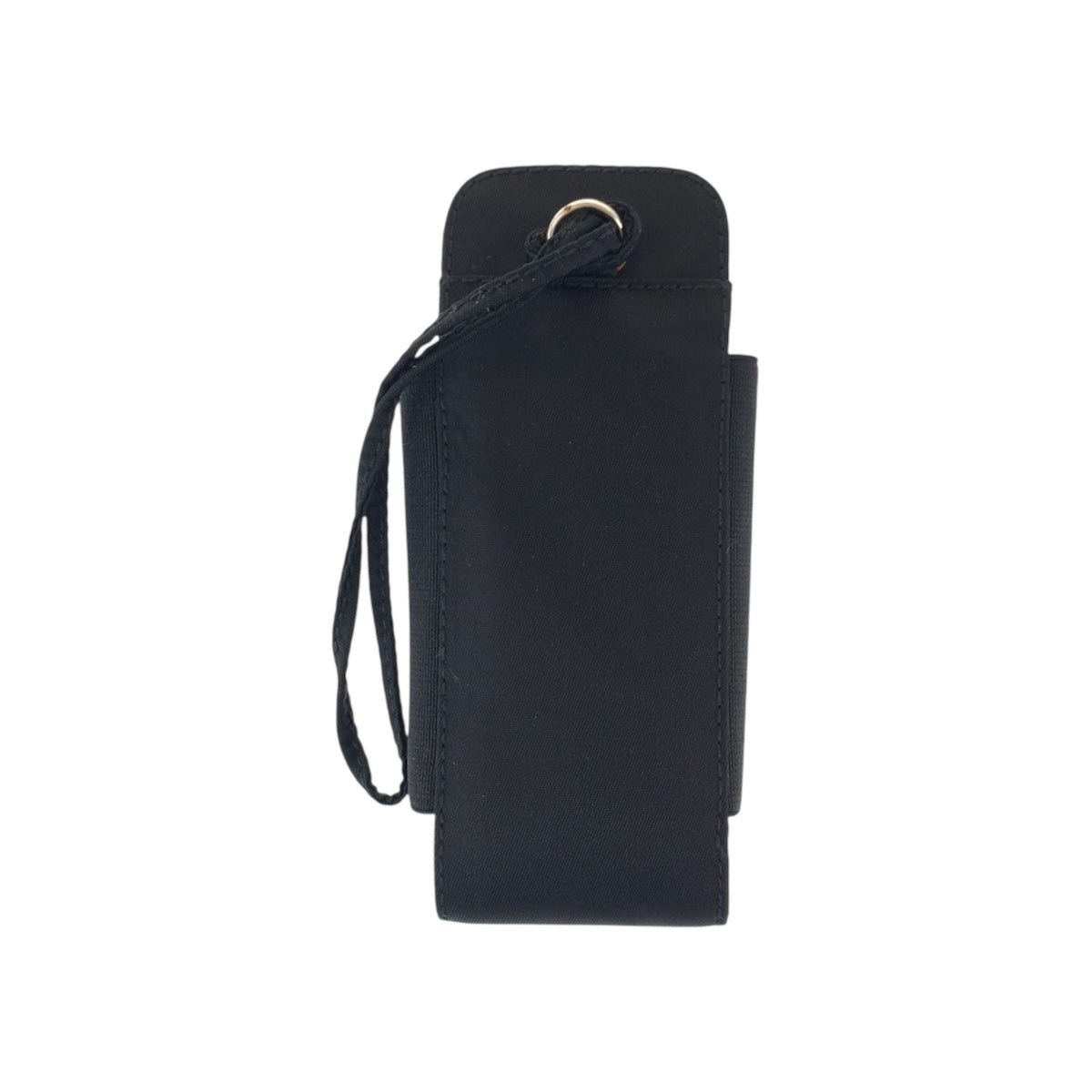 22170
PRADA プラダ テスート 三角ロゴプレート ブラック 黒 シルバー金具 ナイロン 携帯ケース シガレットケース IQOSケース 男女兼用 メンズ ABP2